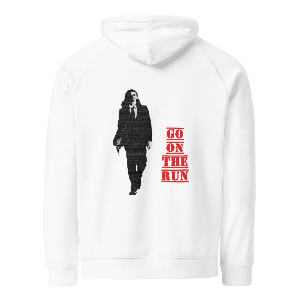 (Go) On The Run Unisex eco raglan hoodie - Image 4